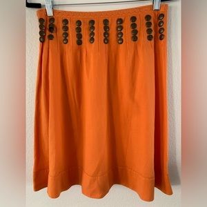 𝅺TORY Burch Sequin Embellishments Knee-Length Skirt Size 4. Nonsmoking house